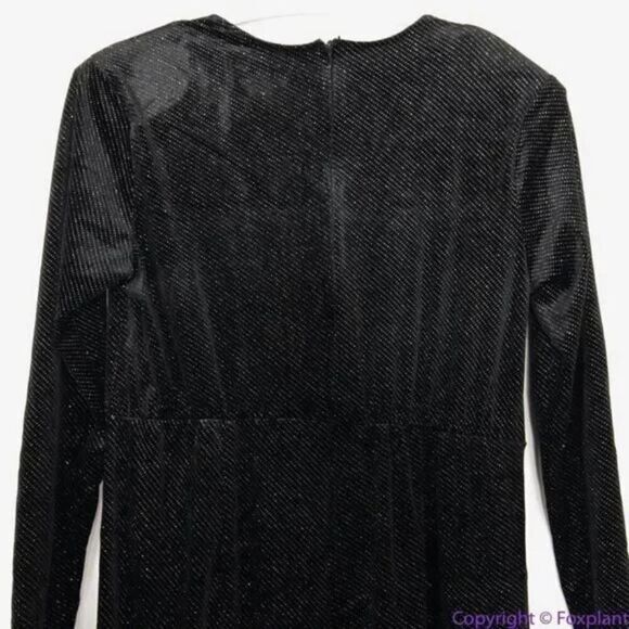 NEW Eloquii‎ black Strong Shoulder Velvet Jumpsuit glitter , 22 - Picture 7 of 16